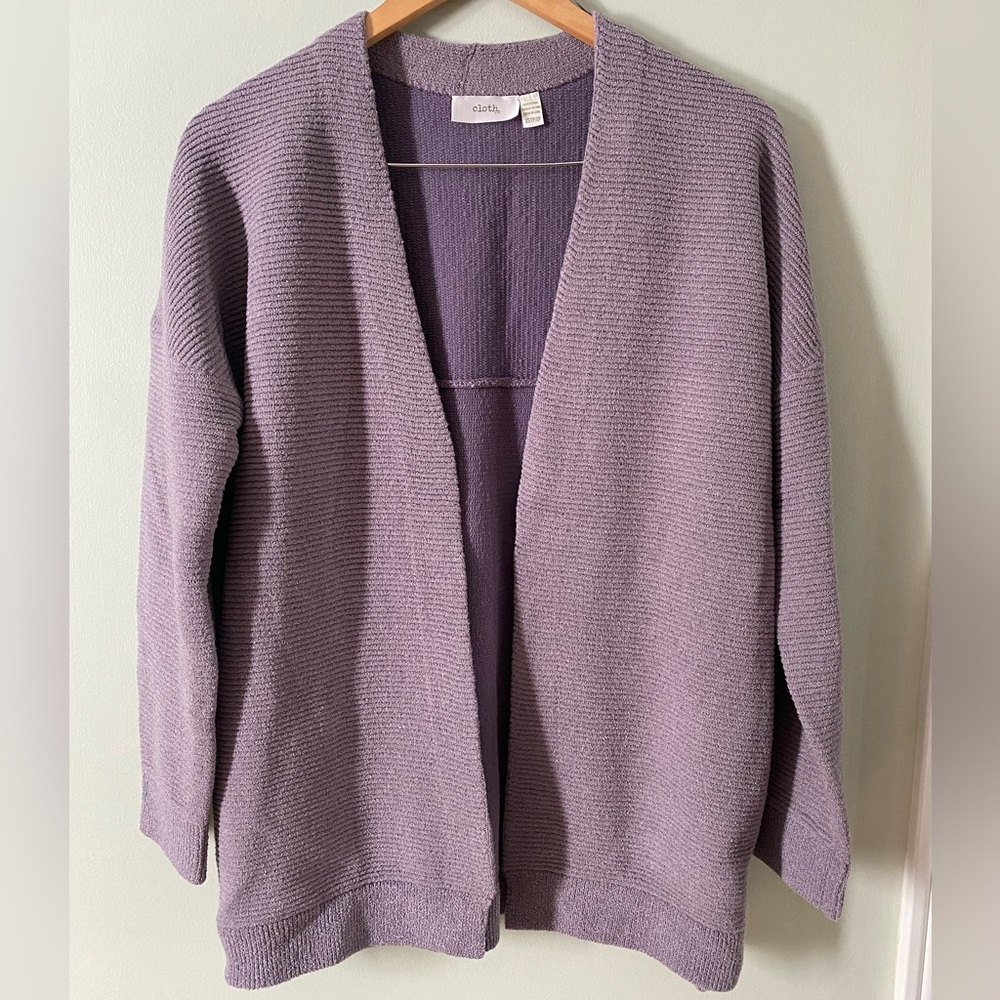 Cloth Womens Cardigan Sweater Coat XS Mauve